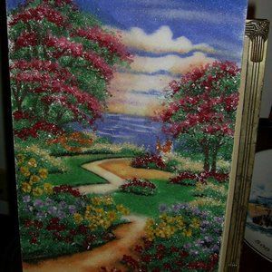 Thousands of Carats of Crushed Gemstone Wall Art